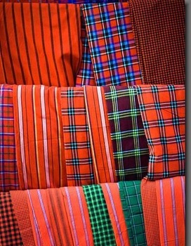 100% Acrylic Maasai Shuka Blanket