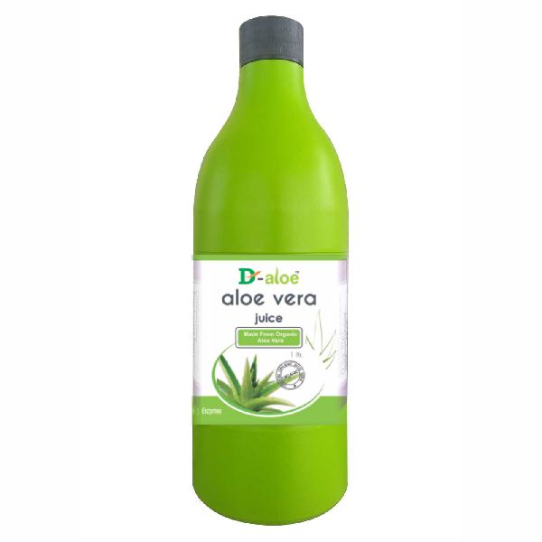 D-aloe Natural Organic Aloe Vera Juice, for Drinking, Packaging Size : 1ltr