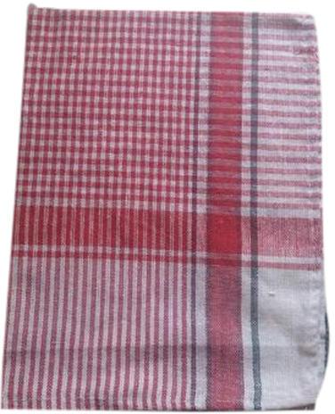 Check Cotton Floor Cleaning Cloth, Color : White Red