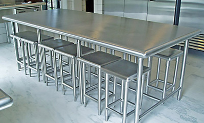 Steel Dining Table Set, Feature : Rust proof coating.