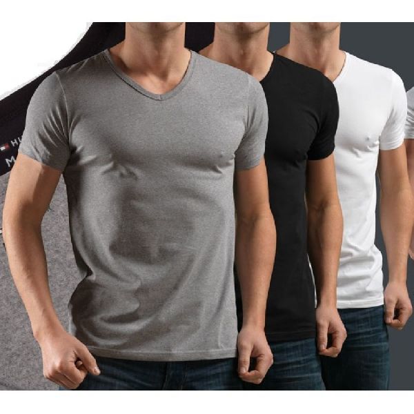 Cotton/Linen Half Sleeve Mens T-Shirts, Pattern : Plain, Printed, Occasion : Casual Wear