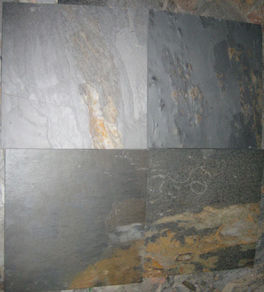 Black Rustic Slate Stone, for Wall, Size : 60X60