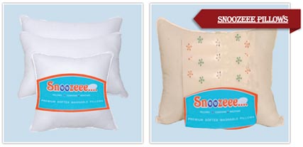 Rectangle Polyester SNOOZEEE PILLOWS, for Hotel, Home, Packaging Type : Packed