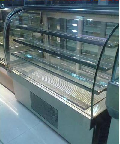 Stainless steel display counter