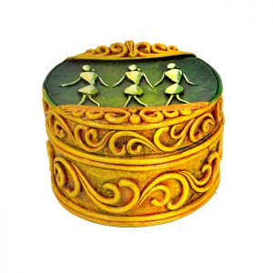 Polished Paper Mache Handmade Jewellery Box, Feature : Eco Friendly