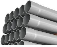 Round PVC pipes, Color : Grey