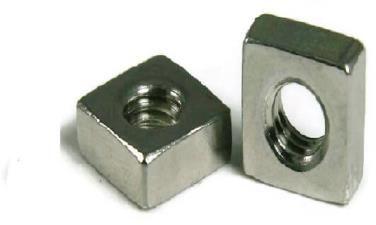 Steel Fastener Square Nuts, Grade : A2, A4, 200 Series