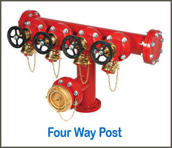 Four way post