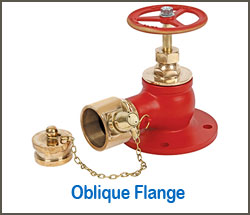 Oblique flange