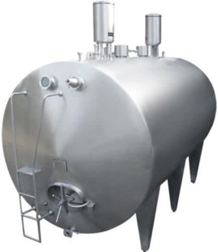 Aluminum Horizontal Milk Storage Tank, Capacity : 500-1000L