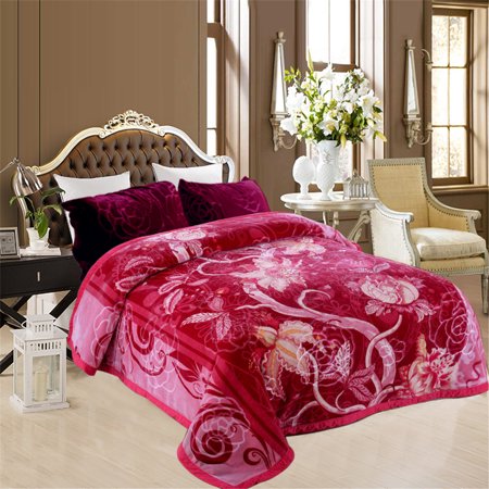 Polyester Woolen Mink Blanket, Color : Multicolor