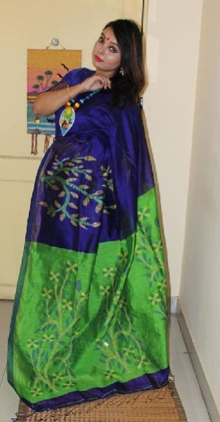 Contrast Pallu Handloom Matka Sarees