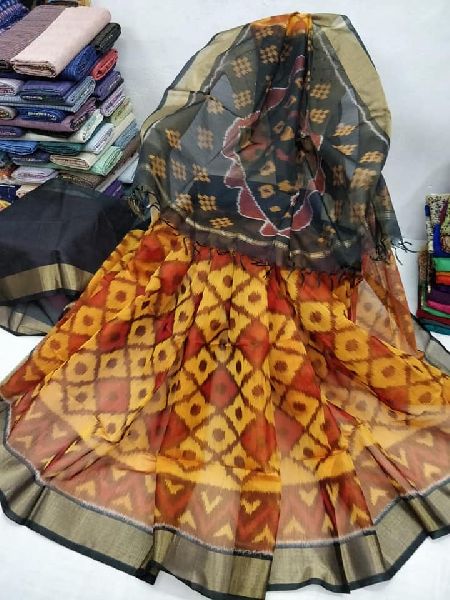 Ikkat seiko sarees by mangala sarees and suits, ikkat seiko sarees, INR  2,500 / Piece ( Approx ) | ID - 4059947