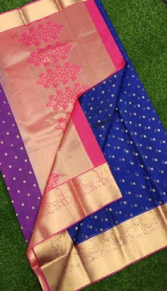 Pure Handloom High Quality Kanchi Kora Sarees