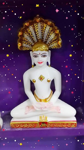 Marble Mahaveer statue, for Home, Temple, Office, etc.