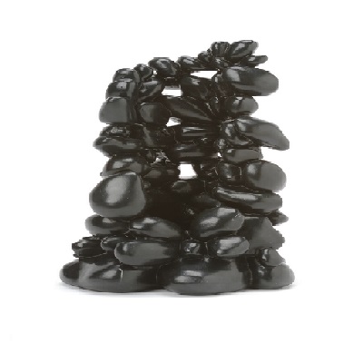 Black Pebble Sculpture Large