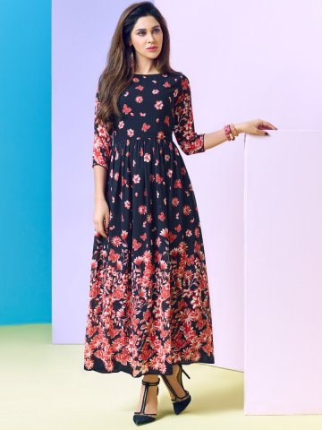 Ladies Long Kurtis, Occasion : Casual Wear, Party Wear