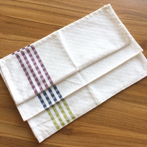 Plain Linen Cotton kitchen towels, Shape : Square