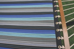 Striped Pattern Olefin Fabric Hammock