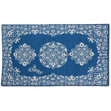 Feroz Wool Embroidered Traditional Handmade Rug, Size : L-82 cm X W-54 cm