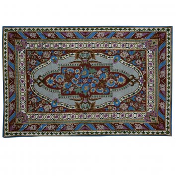Firdaus Wool Embroidered Traditional Handmade Rug