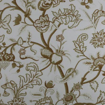 Kishtwar Crewel Hand Embroidered Handloom Cotton Fabric