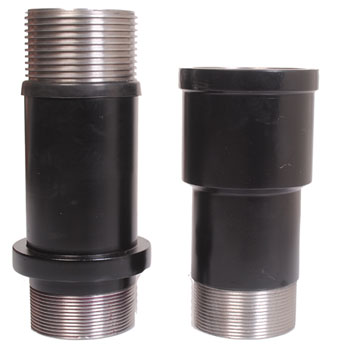 Stainless Steel Nipples Black Adapter