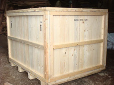RUBBER WOOD HEAVY MACHINERY PACKING CASES