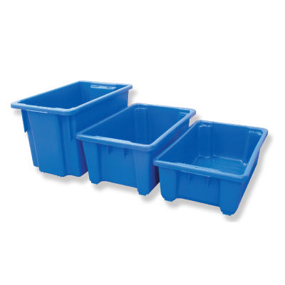 plastic bins crates