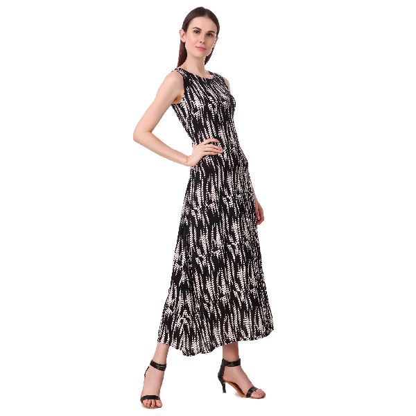 a line black maxi dress