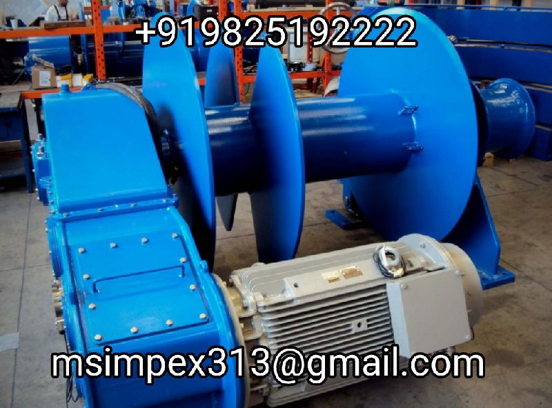 Single Drum Mooring Winch, Power Source : Electric