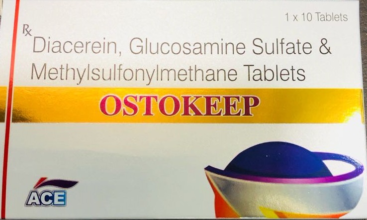 10x10 OSTOKEEP Glucosamine Sulfate Methylsulfonylmethane Tablets Food Supplement