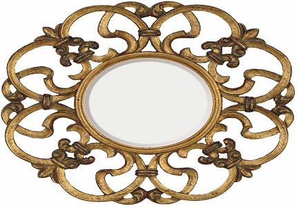 Glass Decorative mirror, Color : Brown