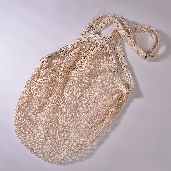 Cotton string bag, Style : Handled