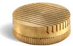 Round Brass Slotted Core Box Air Vent, Color : Golden