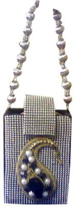 Pearl Black Designer Handbag