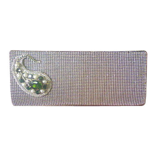 Plain Silver Designer Handbag