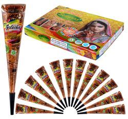 Sehnaaz Golden Glitter Henna Cone, Feature : Skin friendly, Easy to apply