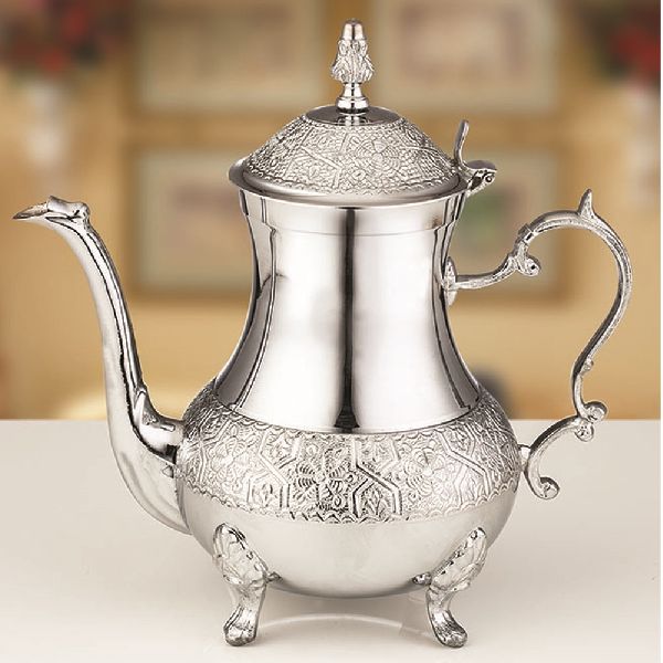 Brass Flower Teapot