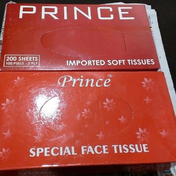 Prince Facial Tissue Paper, Color : White