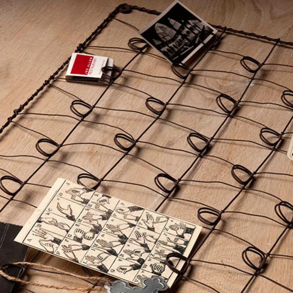 Decorative Iron Wire Card Holder, for Decoration, Color : Black
