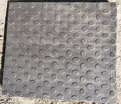 Glossy Finish Bindi Black Parking Tile