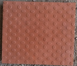Glossy Finish Bindi Red Parking Tile