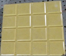 Glossy Finish Sixteen Square Yellow Parking Tile