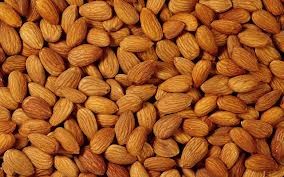 Almond nuts, cashew nuts