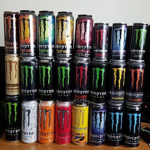 Monster-Energy Drinks and Red-bull Energy Drinks