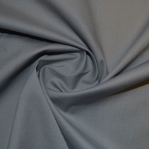 Plain Grey Poplin Fabric, Technics : Woven