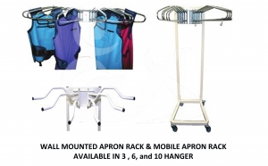 Wall Mounted Apron Rack And Mobile Apron Rack