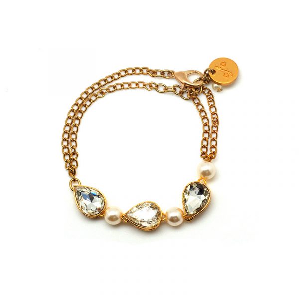 Stone Pearl Bracelet
