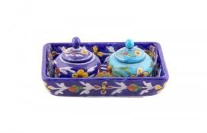 Pottery Haldi Kumkum Container